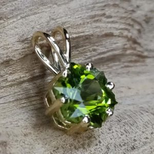 Mặt Dây Chuyền Vàng 14k đá Peridot (2)