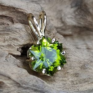 Mặt Dây Chuyền Vàng 14k đá Peridot (4)