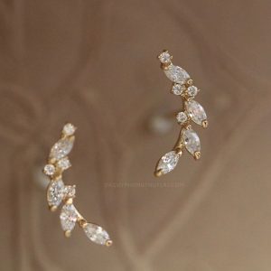 Bông Tai Vàng 14k Đá Zircon (3)
