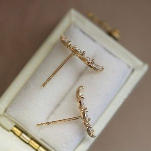 Bông Tai Vàng 14k Đá Zircon (4)