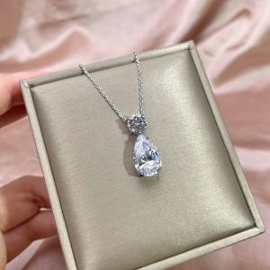 Dây Chuyền Vàng Trắng Zircon (4)