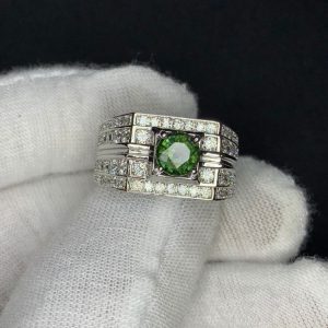 Nhẫn Nam Hột Xanh Vàng Trắng 14k (2)