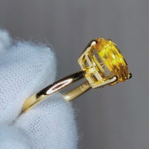 Nhẫn Nữ Vàng Gold đá Citrine Vàng (2)