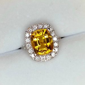 Nhẫn Nữ Vàng Trắng 14k Citrine Vàng (4)
