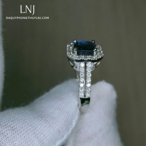 Nhẫn Nữ Vàng Trắng Iotile đính Tấm Kim Cương (3)