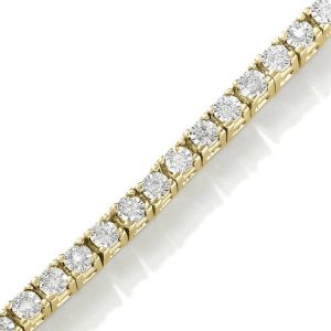 Vòng Tay Vàng 14k đá Zircon Trắng (3)