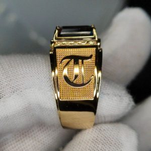 Nhẫn Nam Vàng 14k Aquamarine Blue (4)