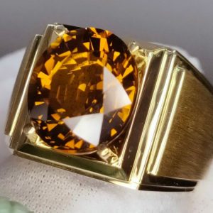 Nhẫn Nam Vàng 14k Citrine Vàng (4)