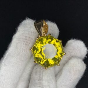 Mặt Dây Chuyền Citrine Giác Kiểu (6)