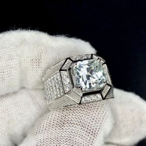 Nhẫn Nam Đá Zircon Trắng (2)