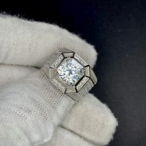 Nhẫn Nam Đá Zircon Trắng (3)