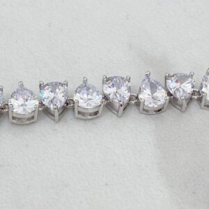 Dây Chuyền Vàng Trắng 14k Đá Zircon Thiên Nhiên (3)