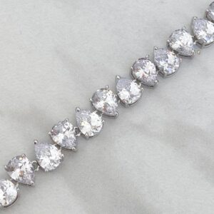 Dây Chuyền Vàng Trắng 14k Đá Zircon Thiên Nhiên (4)