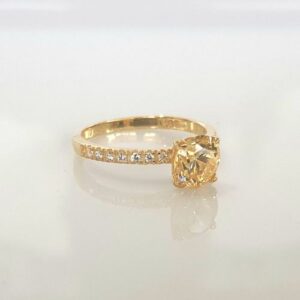 Nhẫn Nữ Vàng Gold 18k Đá Topaz London Thiên Nhiên (3)