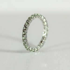 Nhẫn Nữ Vàng Trắng 14k Đá Sapphire Thiên Nhiên (3)