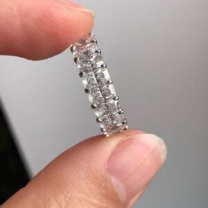 Nhẫn Nữ Vàng Trắng 14k Đá Topaz Thiên Nhiên (2)