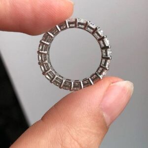 Nhẫn Nữ Vàng Trắng 14k Đá Topaz Thiên Nhiên (4)