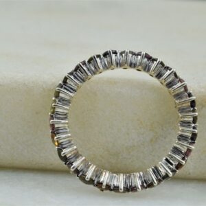 Nhẫn Nữ Vàng Trắng 14k Đá Tourmaline Thiên Nhiên (5)