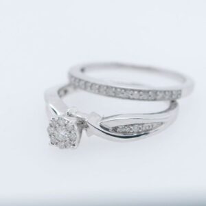 Nhẫn Cặp Nam Nữ đá Zircon Tự Nhiên (2)