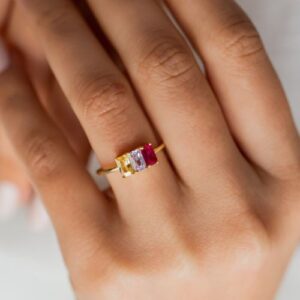 Nhẫn Nữ Vàng Gold 14k đá Thiên Nhiên (3)