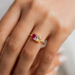 Nhẫn Nữ Vàng Gold 14k đá Thiên Nhiên (4)