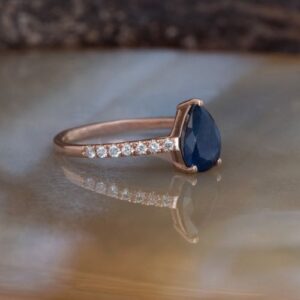 Nhẫn Nữ Vàng Gold 18k Đá Sapphire Thiên Nhiên (2)