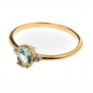 Nhẫn Nữ Vàng Gold 14k Blue Aquamarine (3)