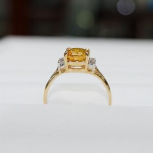 Nhẫn Nữ Vàng Gold 14k đá Citrine Vàng Thiên Nhiên (4)
