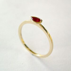 Nhẫn Nữ Vàng Gold 14k đá Ruby Thiên Nhiên (3)