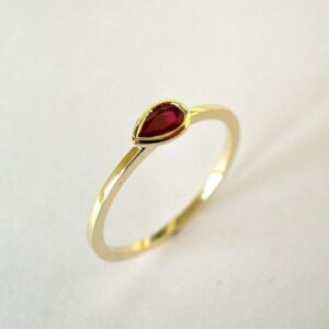 Nhẫn Nữ Vàng Gold 14k đá Ruby Thiên Nhiên (5)