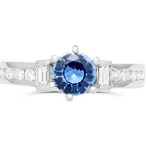 Nhẫn Nữ Vàng Trắng 14k Đá Sapphirre Blue Thiên Nhiên (3)