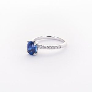 Nhẫn Nữ Vàng Trắng 18k Đá Sapphire Blue (2)