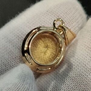 Mặt Dây Chuyền Đá Opal Đính Tấm Ruby Vàng Gold 14k Thiên Nhiên (5)