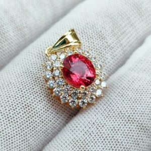Mặt Dây Chuyền Đá Spinel Vàng Gold 14k (2)