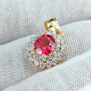 Mặt Dây Chuyền Đá Spinel Vàng Gold 14k (3)