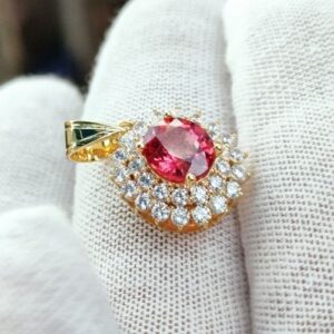 Mặt Dây Chuyền Đá Spinel Vàng Gold 14k (4)