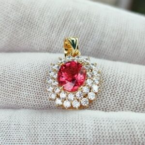 Mặt Dây Chuyền Đá Spinel Vàng Gold 14k (5)