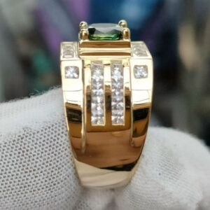 Nhẫn Nam Đá Sapphire Vàng Gold 14k Đính Tấm (5)