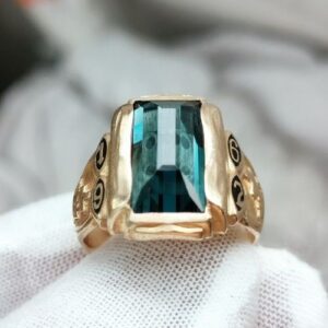Nhẫn Nam Vàng Gold 14k Đá Topaz London Thiên Nhiên (4)