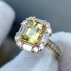 Nhẫn Nữ Đá Citrine Vàng Gold 14k Thiên Nhiên (3)