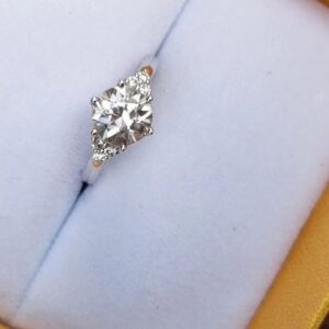 Nhẫn Nữ Vàng Trắng 14k Đá Zircon Thiên Nhiên (4)