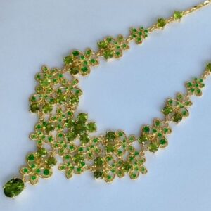 Vòng Cổ Đá Peridot Vàng Gold 14k Thiên Nhiên (3)