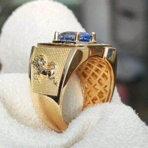 Nhẫn Nam Vàng đá Xanh (10)