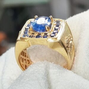 Nhẫn Nam Vàng đá Xanh (8)