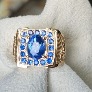 Nhẫn Nam Vàng đá Xanh (9)