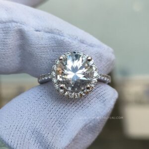 Nhẫn Nữ Vàng Trắng đá Trắng (6)