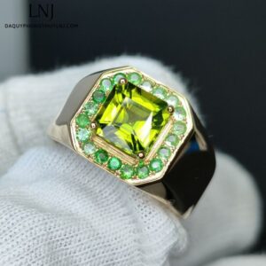 Nhẫn Nam đá Peridot (1)