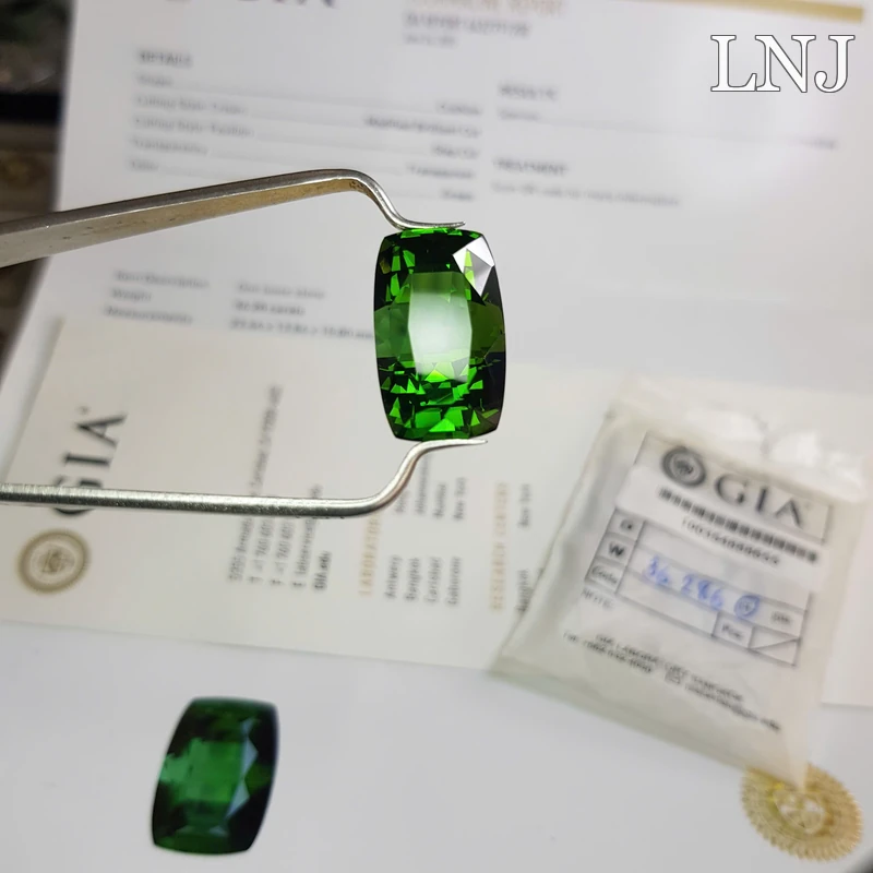 Tourmaline Xanh Heineken 36.20ct – GIA Certified - Vip Collector